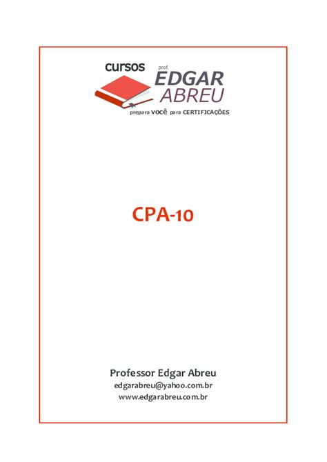 apostila cpa 10 atualizada pdf.
